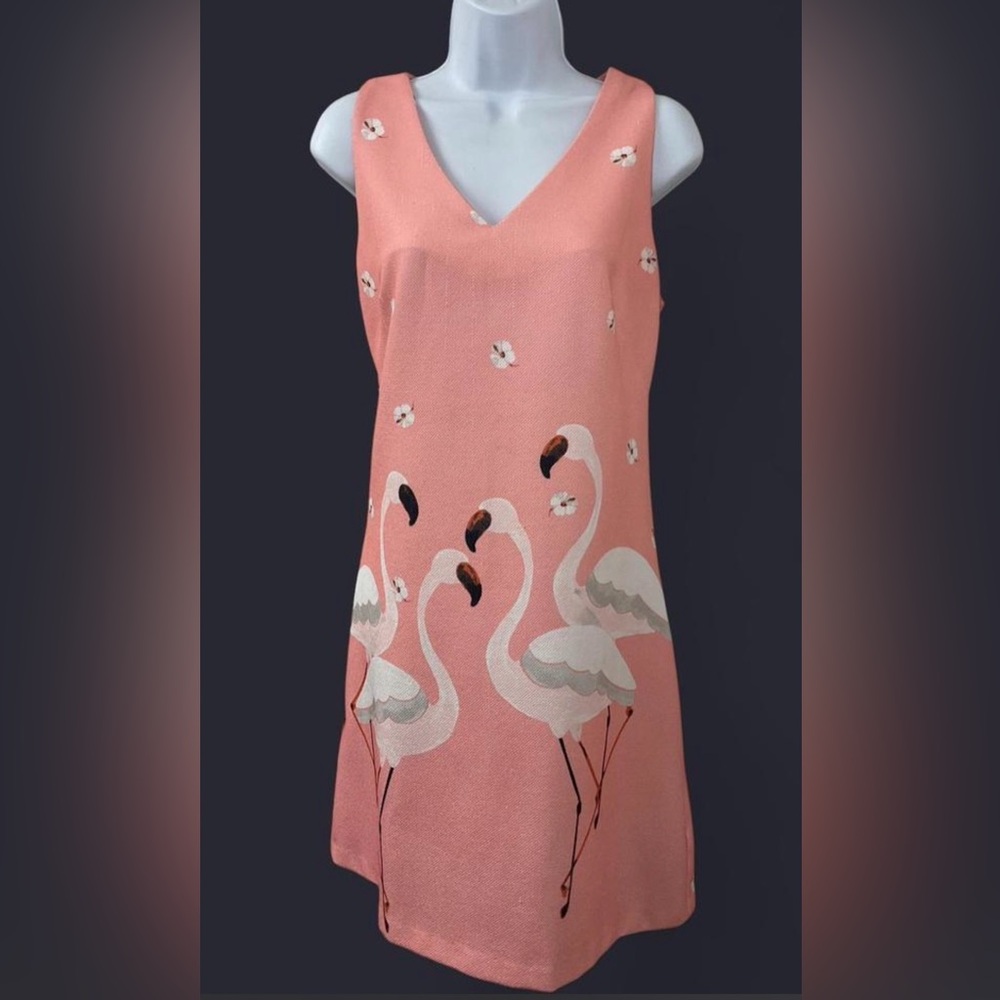 Julian Taylor Pink Flamingo Dress